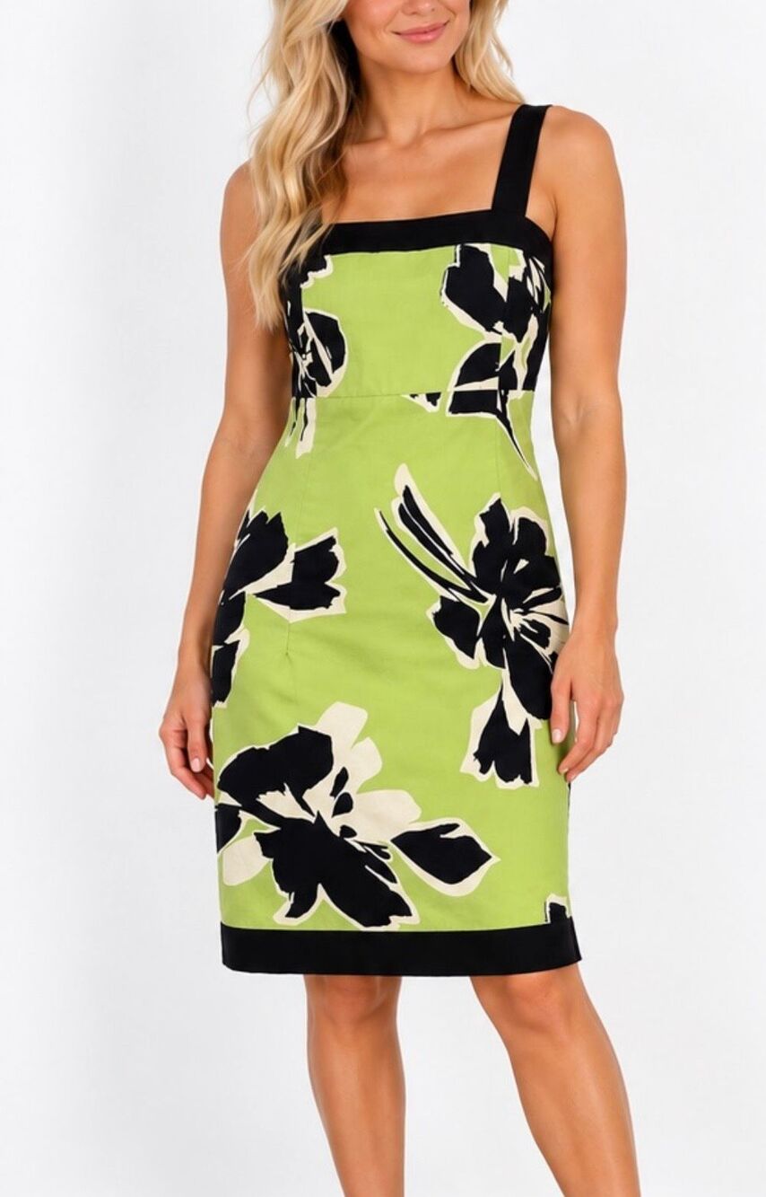 R&K originals Y2K bright floral empire waist dress size 8p